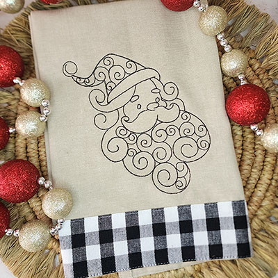 Santa Claus embroidery design 